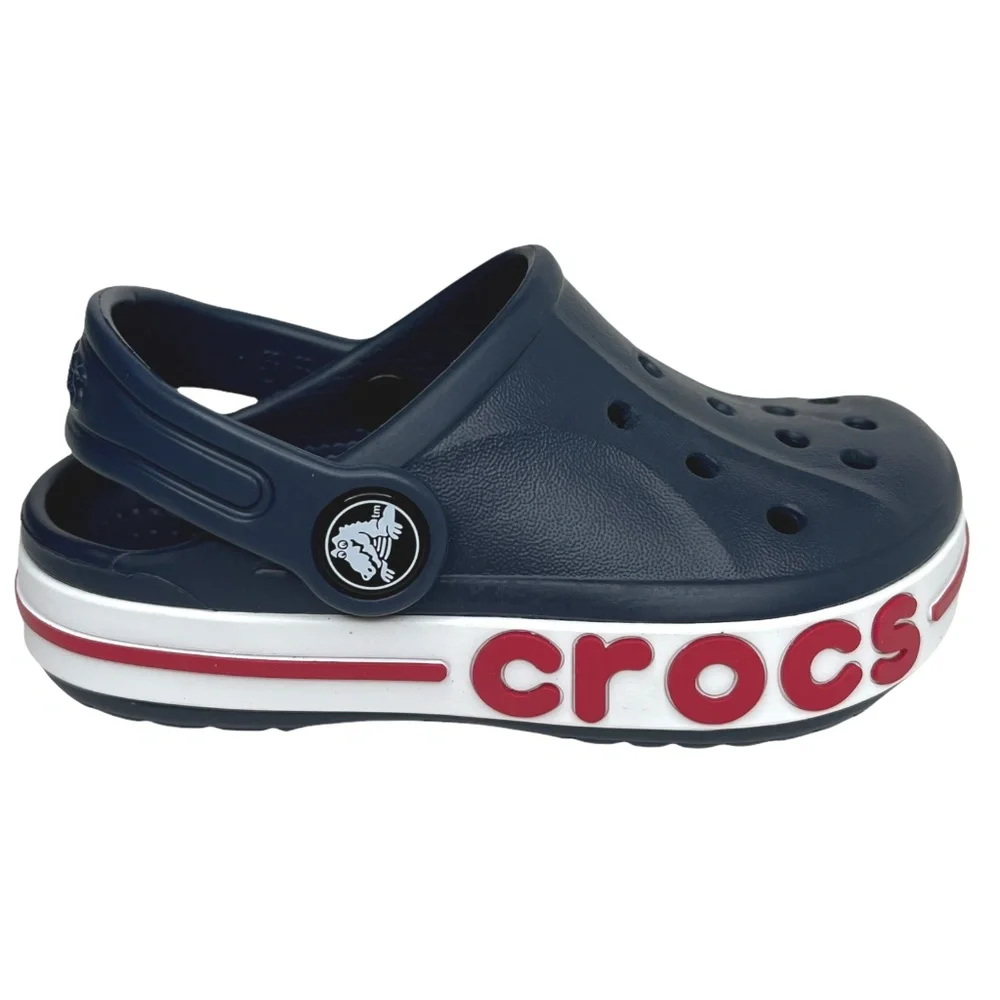 Crocs‎ Bayaband Little Boys Girls Slip-on Clog SZ 11-13 Navy Blue Water F…